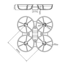 Load image into Gallery viewer, Meteor75 Pro Micro Brushless Whoop Frame