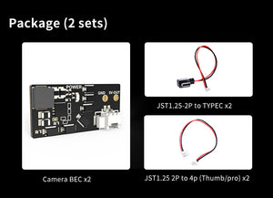 Speedybee Camera BEC Balance Power Plug Gopro 6/ 7/ 8/ 9/ 10/ 11 BEC 3-6s (2 Sets)