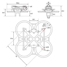 Load image into Gallery viewer, Pavo Femto Brushless Whoop Frame