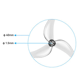 Gemfan 1611 3-Blade Propellers (1.5mm Shaft)