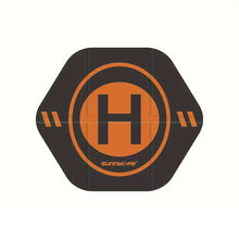 Load image into Gallery viewer, 30cm x 35cm 2-sided faux leather hexagonal drone landing pad