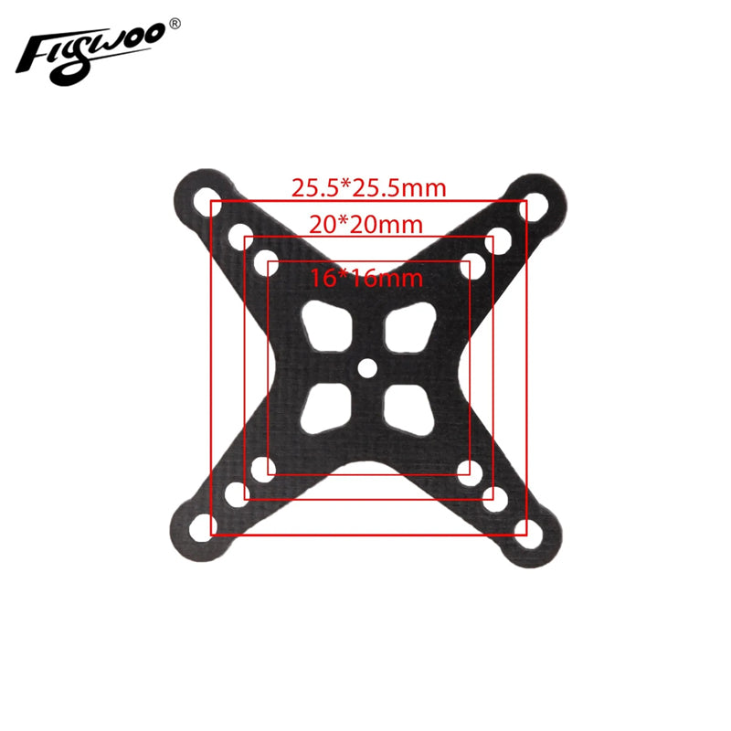 FLYWOO DJI O3 Air Unit 20x20 16x16 adapter plate