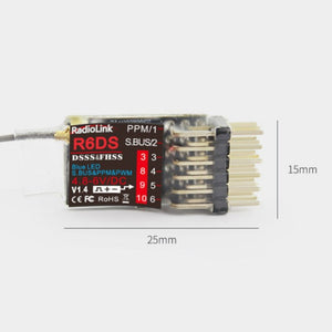 R6DS 6/10 channels receiver by Radiolink