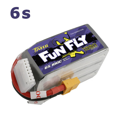TATTU FUNFLY 1550mAh 22.2V 100C 6S1P Lipo Battery Pack with XT60 plug