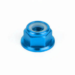 Anodized Aluminum Flange Nylon Lock M5 Nut (set of 4)