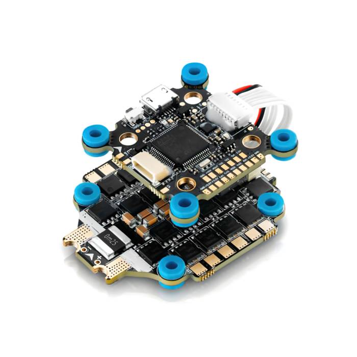 Hobbywing XRotor Micro Combo Stack - F7 FC + 65A 4-in-1 BLHeli_32 ESC